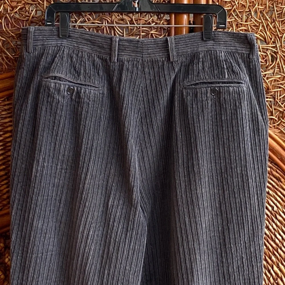 Vintage Vires Men's Gray Corduroy Pants Size 40 Great Condition